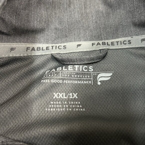 Fabletics The Foundation Women's XXL 1X Full Zip Jacket Gray Performance - Picture 3 of 12